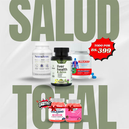 PROMO  1 ALLICARP + 1 LIVER HEALTH +  1 NEURAZENX + REGALO GOMITAS DE COLAGENO