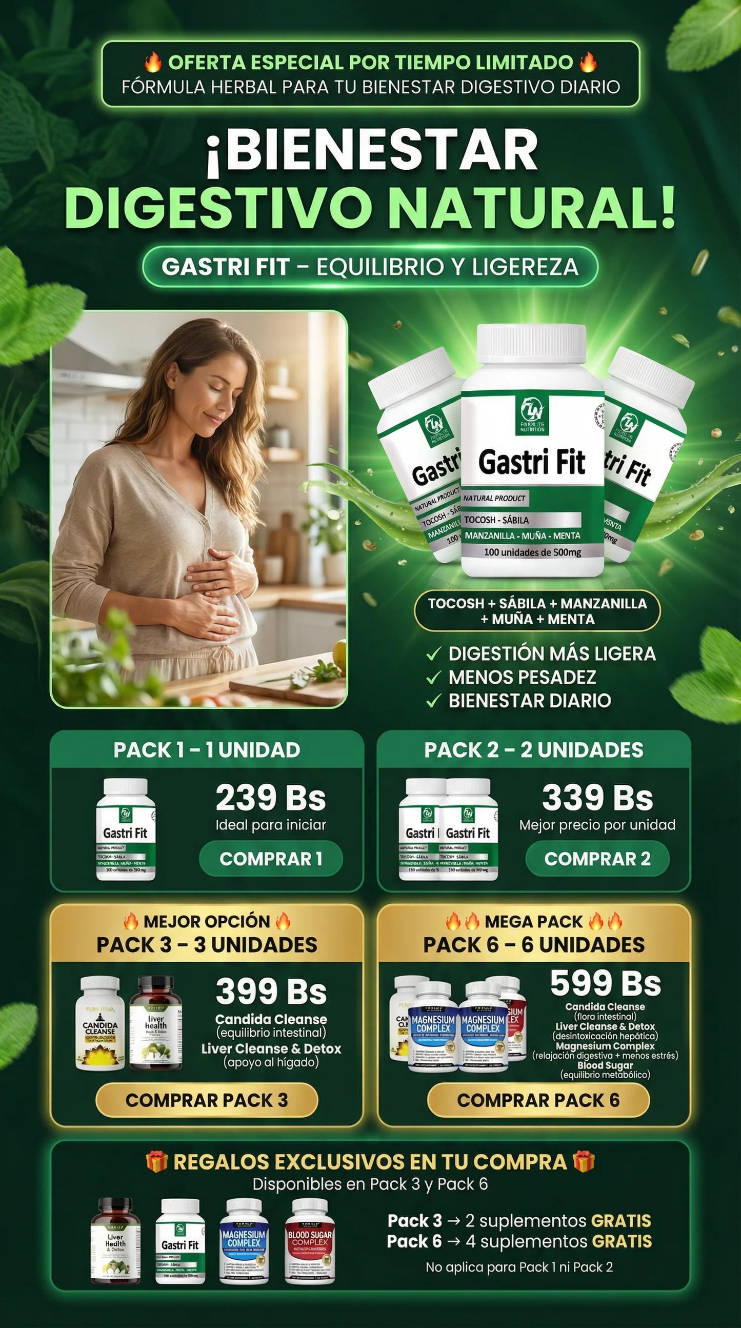 Gastri Fit - cura la gastritis y elimina el Helicobacter pylori