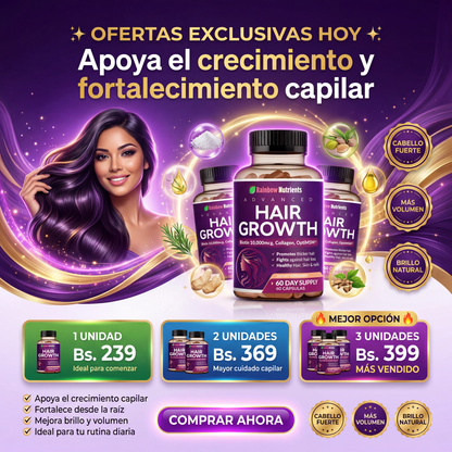HAIR GROWTH - ESTIMULA EL CRECIMIENTO CAPILAR