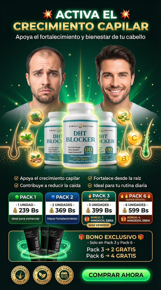DHT BLOCKER - REACTIVA EL CRECIMIENTO DE TU CABELLO