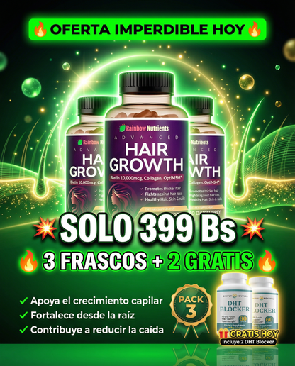 HAIR GROWTH - ESTIMULA EL CRECIMIENTO CAPILAR