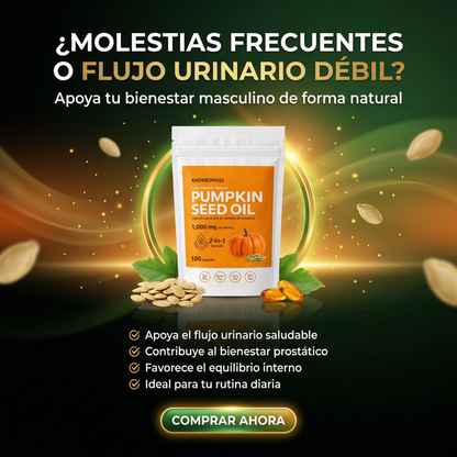PUMPKIN SEED OIL - ELIMINA LAS MOLESTIAS AL ORINAR