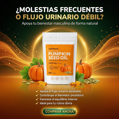 PUMPKIN SEED OIL - ELIMINA LAS MOLESTIAS AL ORINAR