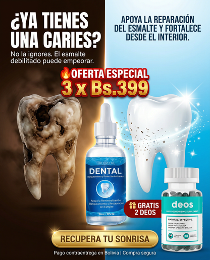 Armadura Líquida Curativa de caries para dientes + Deos